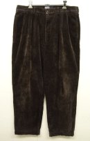 画像: 90'S RALPH LAUREN "ANDREW PANT" ツープリーツ 太畝 コーデュロイパンツ ダークブラウン (VINTAGE) 「Bottoms」 入荷しました。