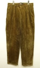 画像: 90'S RALPH LAUREN "ANDREW PANT" ツープリーツ 太畝 コーデュロイパンツ ライトブラウン (VINTAGE) 「Bottoms」 入荷しました。