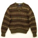 画像: 90'S RALPH LAUREN "HAND KNIT" Vネック セーター フェアアイル柄 (VINTAGE) 「Knit」 入荷しました。