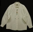 画像: ユーロヴィンテージ オーストリア発 刺繍入り チロリアンシャツ WHITE (VINTAGE) 「L/S Shirt」 入荷しました。
