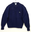 画像: 80'S IZOD LACOSTE Vネック セーター ダークブルー USA製 (VINTAGE) 「Knit」 入荷しました。