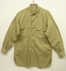 画像: 50'S アメリカ軍 US ARMY マチ付き ポプリンシャツ BEIGE (VINTAGE) 「L/S Shirt」 入荷しました。