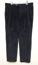 画像: KONTATTO UOMO ワンプリーツ 太畝 コーデュロイパンツ ネイビー (VINTAGE) 「Bottoms」 入荷しました。