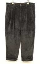 画像: 90'S ST JOHN'S BAY ツープリーツ 太畝 コーデュロイパンツ ブラック (VINTAGE) 「Bottoms」 入荷しました。