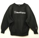 画像: 90'S CHAMPION "MERRILL LYNCH" 刺繍タグ リバースウィーブ ブラック USA製 (VINTAGE) 「Sweat Shirt」 入荷しました。