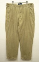 画像: 90'S RALPH LAUREN "HAMMOND PANT" ツープリーツ コーデュロイパンツ BEIGE (VINTAGE) 「Bottoms」 入荷しました。