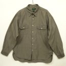 画像: 90'S J.CREW 旧タグ ヘリンボーン マチ付き ワークシャツ チャコール (VINTAGE) 「L/S Shirt」 入荷しました。
