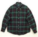 画像: 90'S RALPH LAUREN "CUSTOM FIT" ロゴ刺繍無し フランネル BDシャツ チェック柄 (VINTAGE) 「L/S Shirt」 入荷しました。