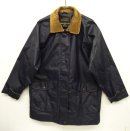 画像: 90'S EDDIE BAUER 黒タグ 襟コーデュロイ レインコート ネイビー (VINTAGE) 「Jacket」 入荷しました。