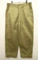 画像: 60'S アメリカ軍 US ARMY コットン100% チノパンツ アルミジップ W34L31 (VINTAGE) 「Bottoms」 入荷しました。
