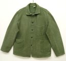 画像: ユーロワーク モールスキン ワークジャケット カバーオール OLIVE (VINTAGE) 「Jacket」 入荷しました。