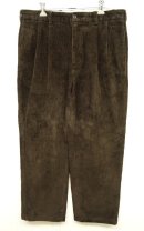 画像: BROOKS BROTHERS ツープリーツ 太畝コーデュロイパンツ ダークブラウン (USED) 「Bottoms」 入荷しました。