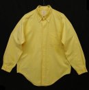 画像: 70'S BROOKS BROTHERS "6ボタン" BDシャツ イエロー USA製 (VINTAGE) 「L/S Shirt」 入荷しました。
