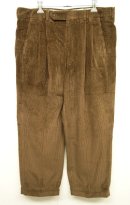 画像: BROOKS BROTHERS ツープリーツ 太畝コーデュロイパンツ ブラウン (USED) 「Bottoms」 入荷しました。