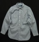 画像: RALPH LAUREN マチ＆チンスト付き 猫目ボタン ワークシャツ ストライプ (USED) 「L/S Shirt」 入荷しました。