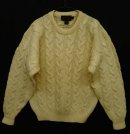 画像: 90'S EDDIE BAUER 黒タグ クルーネック ケーブル編み アランニット NATURAL (VINTAGE) 「Knit」 入荷しました。