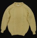 画像: KATE O'BRIEN クルーネック ケーブル編み アランニット NATURAL アイルランド製 (VINTAGE) 「Knit」 入荷しました。