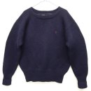 画像: 90'S RALPH LAUREN ウール ボートネック セーター NAVY (VINTAGE) 「Knit」 入荷しました。
