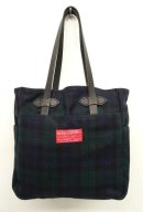 画像: FILSON レザーハンドル ウール トートバッグ ブラックウォッチ USA製 (USED) 「Bag」 入荷しました。