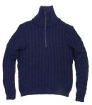 画像: PATTINNI ハーフジップ ハイネック ケーブルニット TALONジップ (VINTAGE) 「Knit」 入荷しました。