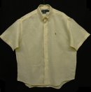 画像: 90'S RALPH LAUREN "BLAKE" ヘリンボーンリネン 半袖 BDシャツ オフホワイト (DEADSTOCK) 「S/S Shirt」 入荷しました。