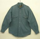 画像: 90'S EDDIE BAUER 黒タグ フラップ付きポケット グリーンデニム BDシャツ (VINTAGE) 「L/S Shirt」 入荷しました。