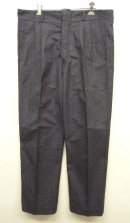 画像: UNKNOWN ユーロワーク 片耳付き ツープリーツ ワークトラウザーズ チェック柄 (DEADSTOCK) 「Bottoms」 入荷しました。