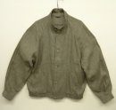 画像: UNKNOWN リネン100% チンスト付き ドリズラージャケット オリーブ イタリア製 (VINTAGE) 「Jacket」 入荷しました。