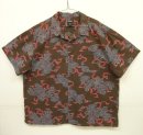 画像: RALPH LAUREN "POLO JEANS" コットン 半袖 オープンカラーシャツ ブラウンベース総柄 (VINTAGE) 「S/S Shirt」 入荷しました。