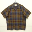 画像: 60'S MANHATTAN "ALL COTTON" 半袖 オープンカラーシャツ チェック柄 USA製 (VINTAGE) 「S/S Shirt」 入荷しました。