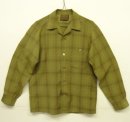 画像: 60'S PENDLETON "SIR PENDLETON" ウール 長袖 オープンカラーシャツ チェック柄 USA製 (VINTAGE) 「L/S Shirt」 入荷しました。