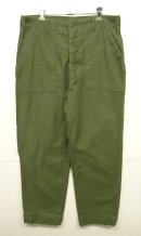 画像: 70'S アメリカ軍 US ARMY "OG107" コットンサテン ベイカーパンツ W36L33 (VINTAGE) 「Bottoms」入荷しました。