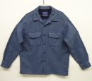 画像: 90'S PENDLETON "BOARD SHIRT" ウール オープンカラーシャツ ブルー メキシコ製 (VINTAGE) 「L/S Shirt」入荷しました。