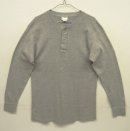 画像: 90'S LL Bean "RIVER DRIVER'S SHIRT" ヘンリーネック 長袖 Tシャツ グレー USA製 (VINTAGE) 「T-Shirt」入荷しました。