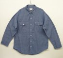 画像: 70'S BIG MAC コットン100% シャンブレーシャツ ブルー USA製 (VINTAGE) 「L/S Shirt」入荷しました。