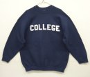 画像: 90'S FRUIT OF THE LOOM ”COLLEGE" ラグランスリーブ スウェットシャツ ネイビー USA製 (VINTAGE) 「Sweat Shirt」入荷しました。