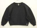 画像: 00'S RUSSELL ATHLETIC 前Vガゼット付き クルーネック スウェットシャツ ブラック (VINTAGE) 「Sweat Shirt」入荷しました。