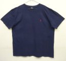 画像: 90'S RALPH LAUREN ロゴ刺繍 半袖 Tシャツ ネイビー (VINTAGE) 「T-Shirt」入荷しました。