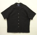 画像: 90'S RALPH LAUREN "CALDWELL" 裾ロゴ コットン 半袖 オープンカラーシャツ ブラック (VINTAGE) 「S/S Shirt」入荷しました。