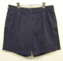 画像: 90'S RALPH LAUREN "ANDREW SHORT" ツープリーツ チノショーツ ネイビー (VINTAGE) 「Shorts」入荷しました。