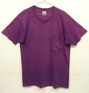 画像: 90'S BVD コットン100% シングルステッチ 耳付きポケット 半袖 Tシャツ フェードグレープ USA製 (VINTAGE) 「T-Shirt」入荷しました。