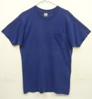 画像: 70'S BVD コットン100% シングルステッチ 耳付きポケット 半袖 Tシャツ フェードネイビー USA製 (VINTAGE) 「T-Shirt」入荷しました。