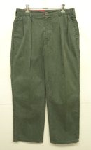 画像: 90'S RALPH LAUREN ツープリーツ ダブルステッチ キャンバスパンツ オリーブ 42TALONジップ USA製 (VINTAGE) 「Bottoms」入荷しました。