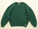 画像: 90'S RUSSELL ATHLETIC 前Vガゼット付き クルーネック スウェットシャツ ダークグリーン USA製 (VINTAGE) 「Sweat Shirt」入荷しました。