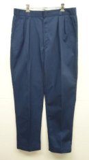 画像: 80'S DICKIES チビタグ ツープリーツ ワークパンツ ネイビー W36L32 USA製 (VINTAGE) 「Bottoms」入荷しました。