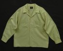 画像: 70'S FRUIT OF THE LOOM "ROYAL COLLECTION" オープンカラーシャツ ライトオリーブ USA製 (VINTAGE) 「L/S Shirt」入荷しました。