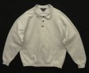 画像: 90'S LANDS' END 三角タグ スウェット ポロシャツ アッシュグレー USA製 (VINTAGE) 「Sweat Shirt」入荷しました。