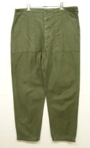 画像: 70'S アメリカ軍 US ARMY "OG107" コットンサテン ベイカーパンツ W38L33 (VINTAGE) 「Bottoms」入荷しました。