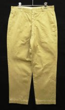 画像: 60'S アメリカ軍 US ARMY コットン100% チノパンツ PRENTICE製アルミジップ W34L29 (VINTAGE) 「Bottoms」入荷しました。