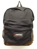 画像: 80'S EASTPAK 旧タグ ボトムレザー ナイロン バックパック ブラック USA製 (VINTAGE) 「Bag」入荷しました。